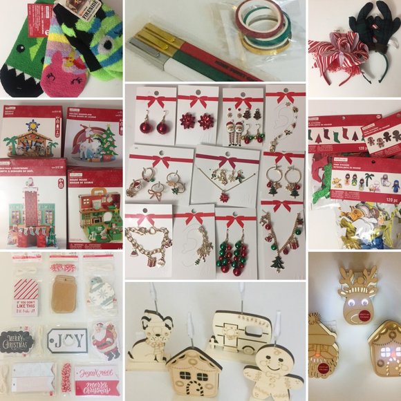 &M Climbing Earring Xmas NWT Christmas Tree Candy Cane Snowflake Bow Star - Picture 5 of 5